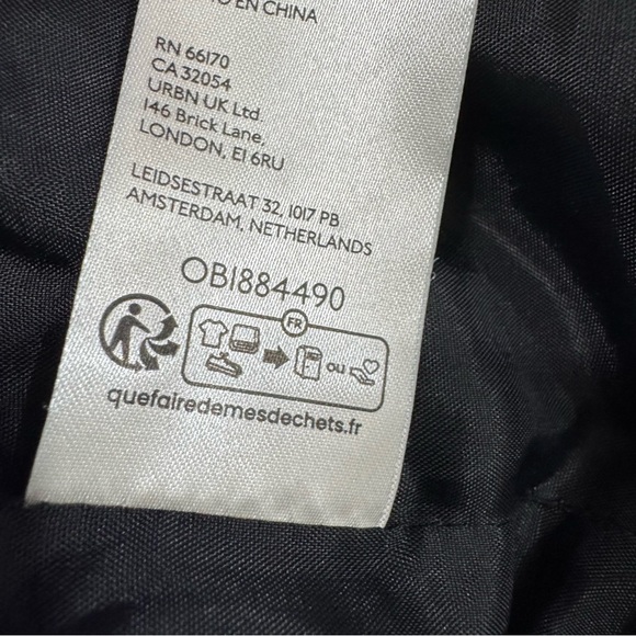 By Anthropologie Double Breasted Pea Coat, Blue Motif, Size M, - Picture 11 of 13